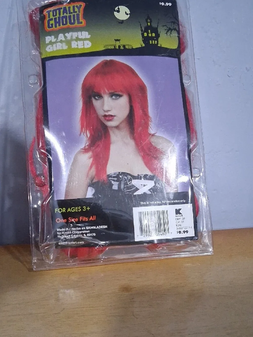 Playful Girl Red Women's Wig - Vibrant Red